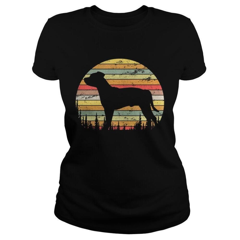 Staffordshire Bull Terrier Dog Retro 70S Shirt Youth Tee